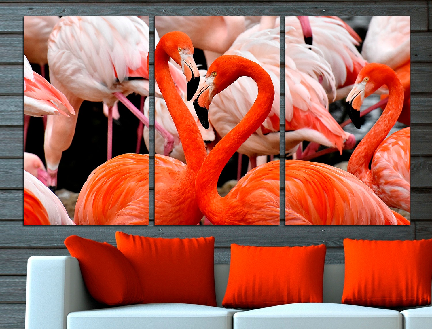 Flamingo Wall Art Extra Large Wall Art Flamingo Poster Etsy