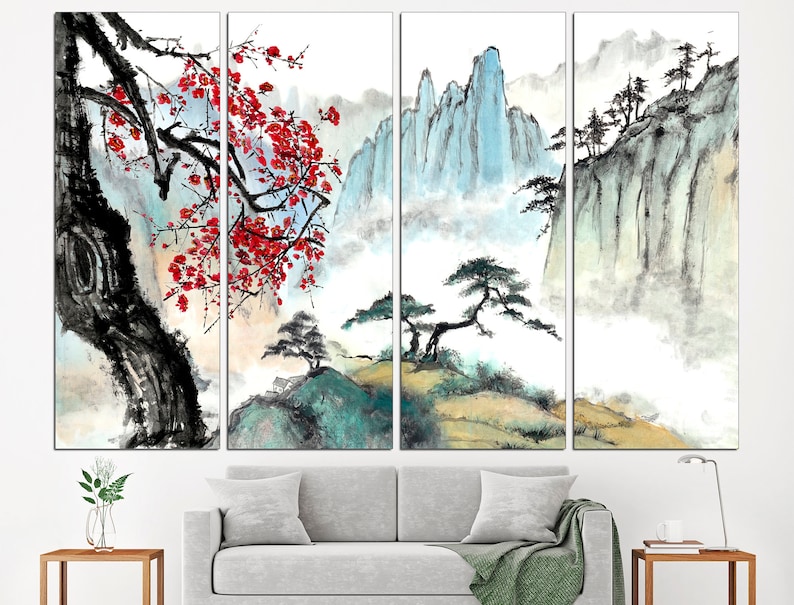 Japanese Canvas Large Canvas Art Japanese Art Print Canvas - Etsy
