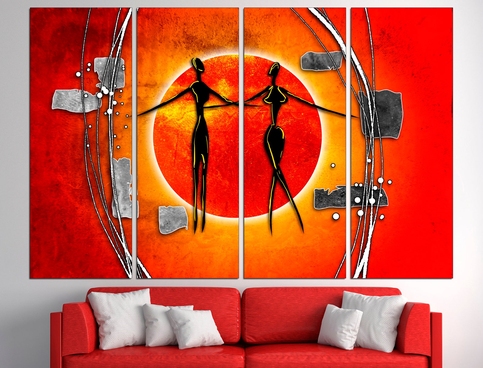 Africa Wall Art Large Canvas Print African Canvas Art Ethnic Etsy