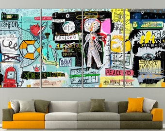Graffiti canvas print Graffiti art print Abstract art print, Street art canvas Abstract canvas art Graffiti wall canvas