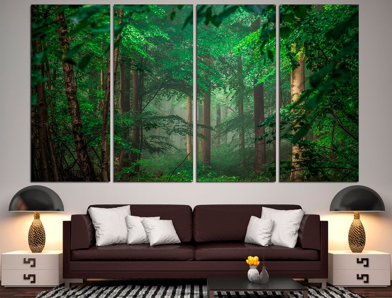 Forest Canvas Art Canvas Wall Art Forest Print Best Seller Art Etsy UK