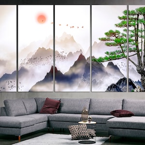 SosoJustgo2 Chinese National Treasure-Pandas Scroll Painting Hang Decorative Wall Art Hanging Artwork Home Decor Painting Wall Art for Living room Bedroom Office
