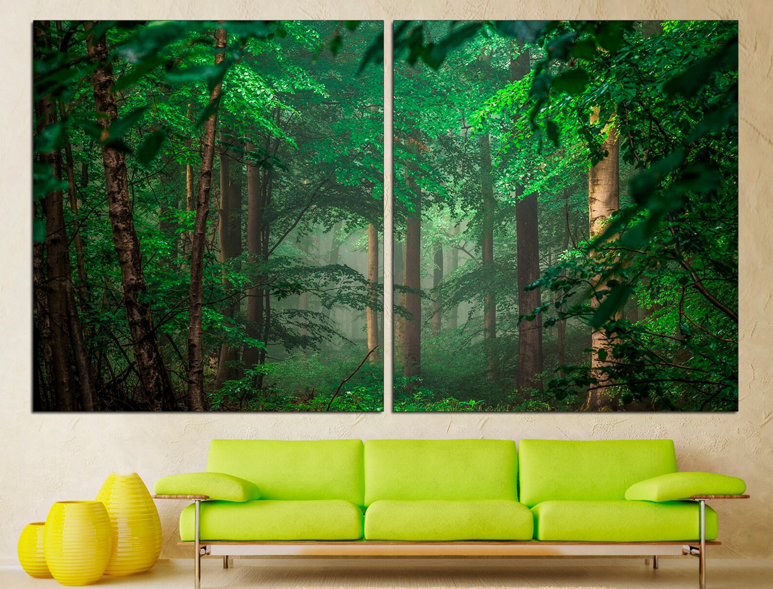 Forest Canvas Art Canvas Wall Art Forest Print Best Seller Art Etsy UK