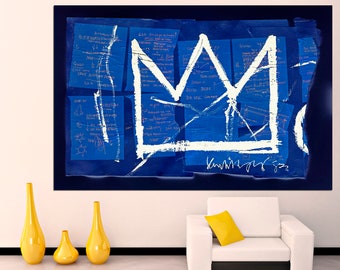 King crown Modern art print Art poster Graffiti print Crown decor Wall art prints Crown wall decor Graffiti print