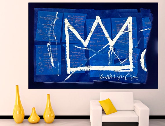 King crown Modern art print Art poster Graffiti print Crown decor Wall art prints Crown wall decor Graffiti print