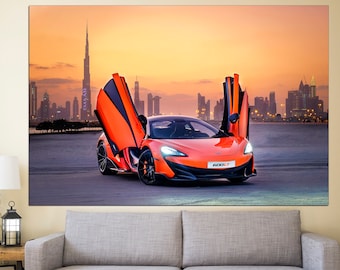 McLaren Wall Art Car Canvas Art McLaren Poster Car Wall Art McLaren Canvas McLaren Car Print Supercar Wall Art