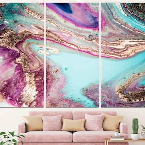 Gold Marble Art Rose Gold Marble Abstract Marble Art Large Marble Canvas