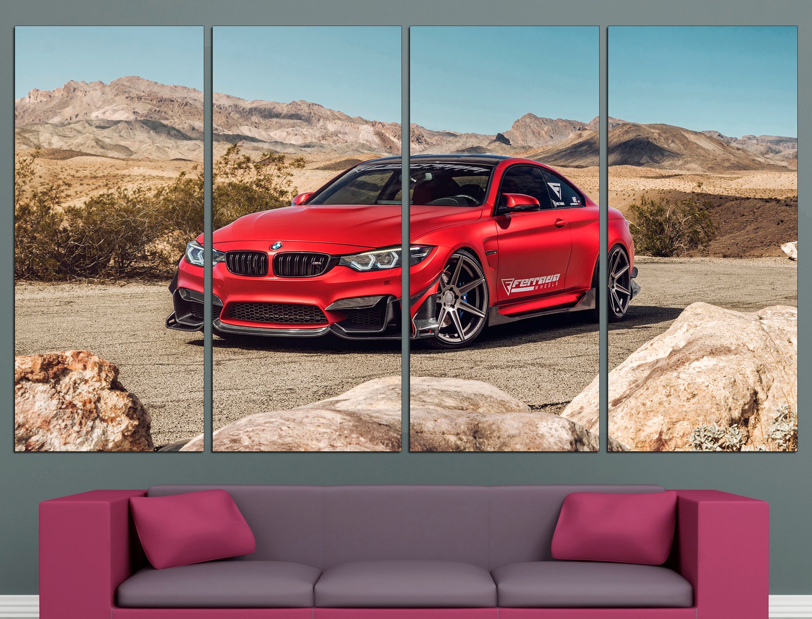 BMW Poster Extra Large Wall Art BMW Print BMW Wall Decor Auto Wall Art ...