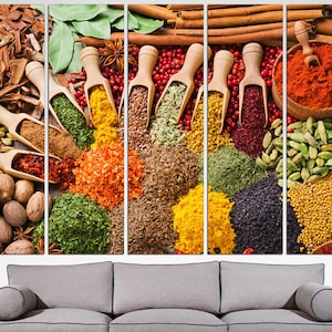 Kitchen Spices Decor Spices Print Spices Wall Art Kitchen Wall Decor Spices Canvas Kitchen Spices Print