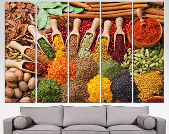Kitchen Spices Decor Spices Print Spices Wall Art Kitchen Wall Decor Spices Canvas Kitchen Spices Print