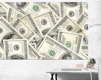 Dollar Wall Art Dollar Painting Money Art Print Money Wall Art Money Poster Money Art Canvas