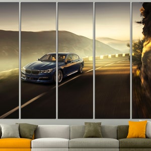 BMW 7 Series Automobile Print BMW Poster Racing Car Print BMW Wall Decor Automobile Wall Art