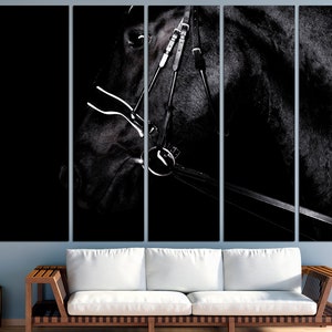 May include: A black and white close-up photograph of a horse's head with a bridle. The horse's eye is visible, and the bridle is made of leather with metal buckles.