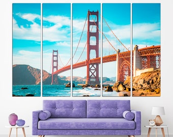 Golden Gate Bridge Leinwanddruck: San Francisco Wandbild