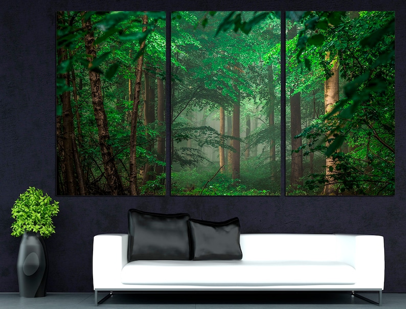 Forest Canvas Art Canvas Wall Art Forest Print Best Seller Art Etsy UK