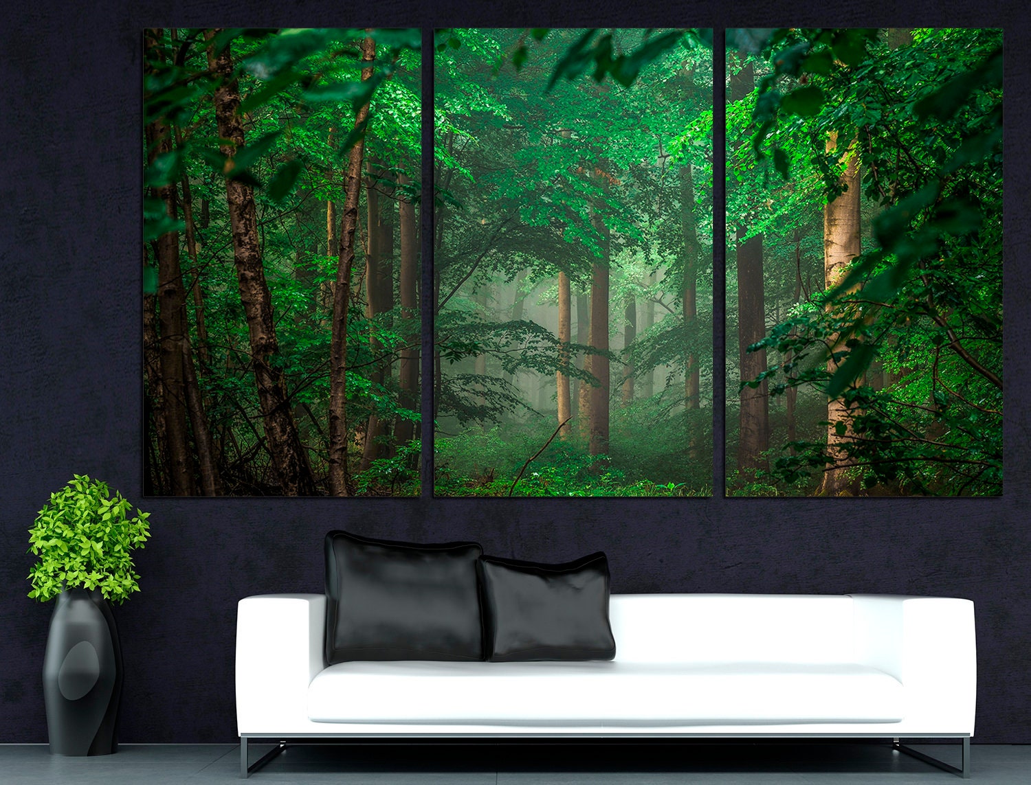 Forest Canvas Art Canvas Wall Art Forest Print Best Seller Art Etsy UK