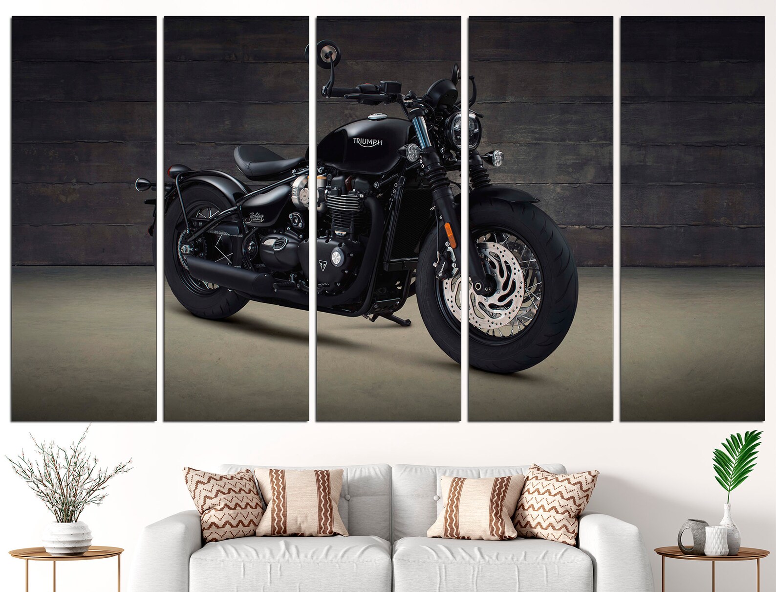Motorbike Wall Art Motorcycle Canvas Motorbike Print - Etsy
