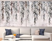 Tree branch print Large canvas art Canvas wall art Branch wall art Botanical art print