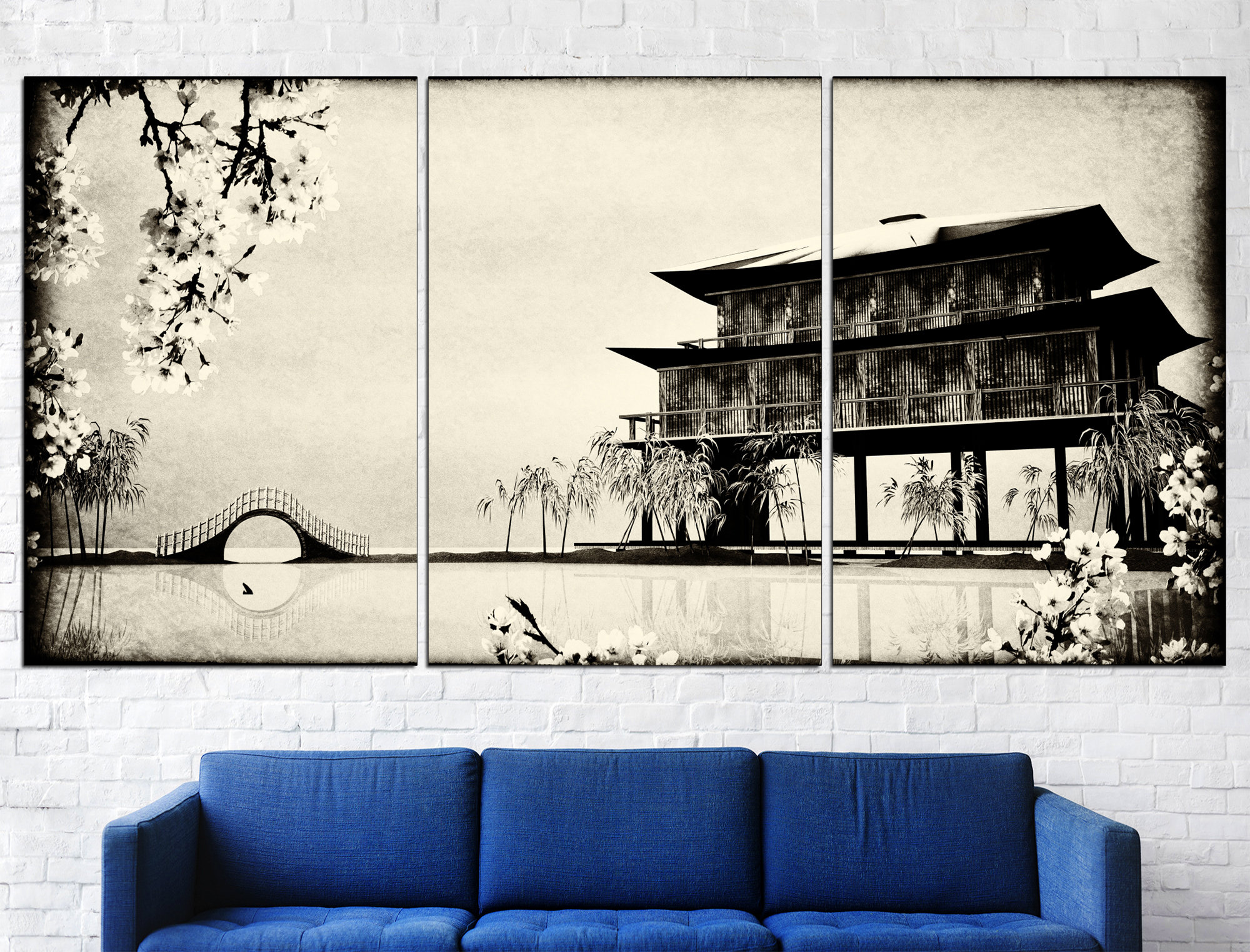 Japanese Wall Art 3 Piece Wall Art Japan Home Decor, Asian Wall Art Extra Large  Wall Art Framed Wall Art - Etsy