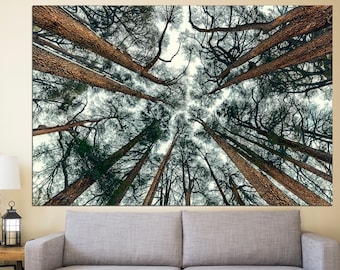 Tree Branch Print Abstract Tree Large Forest Print Tree Wall Art Forest Wall Art Trees Canvas Print Extra Large Wall Art