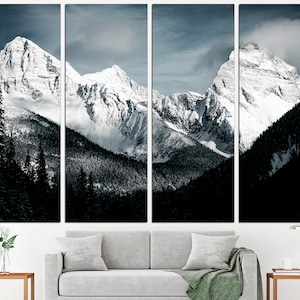 Black White Mountain Black And White Art Mountain Wall Art Mountain Landscape Mountain Print Mountain Wall Decor
