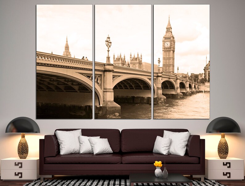 London Wall Art London Cityscape Art London Poster Big Ben Etsy