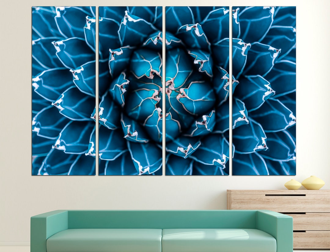 Blue Flower Print Floral Print Set Blue Gallery Wall, Floral Art Print