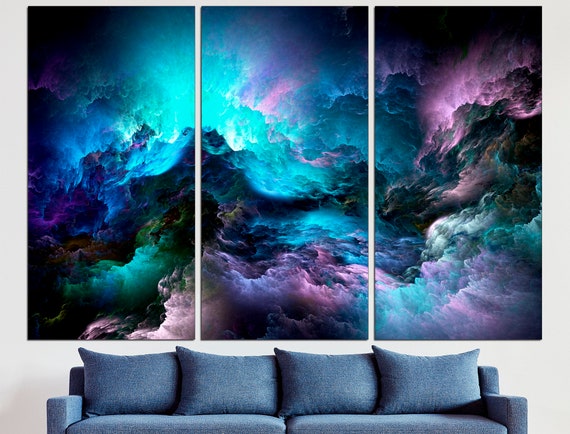Purple Marble Abstract Art Print Purple Wall Art Abstract Canvas Art Purple Print Large Wall Art