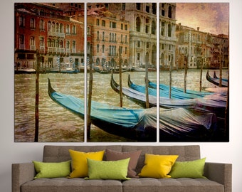 Venice canvas art Italy canvas art Venice cityscape Italy wall art Venice architecture Venice home decor