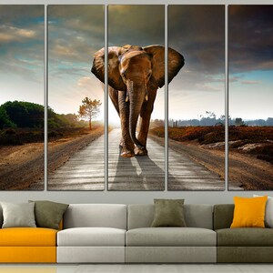 Elephant Wall Art Extra Large Wall Art Elephant Poster Nursery Wall Art African Elephant