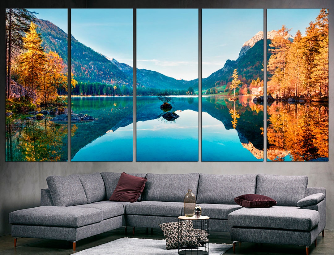 Mountain Lake Print Mountain Wall Art Lake Wall Art Landscape Print ...