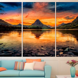 Sunset Mountain Sunset Print Mountain Landscape Sunset Wall Art Mountain Art Print Mountain Poster
