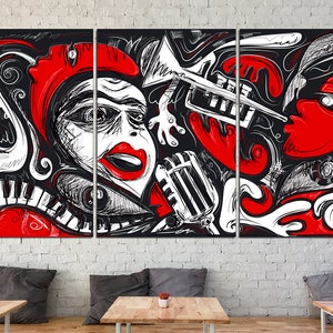 Jazz music print Saxophone art Jazz club decor Music room wall art Jazz home decor Jazz poster