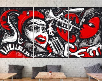 Jazz music print Saxophone art Jazz club decor Music room wall art Jazz home decor Jazz poster