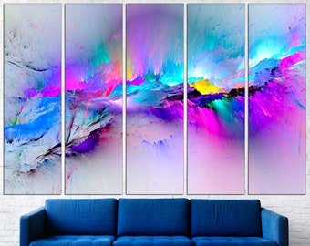 Colorful abstract Colored abstract art Large abstract art Pink abstract art Abstract print