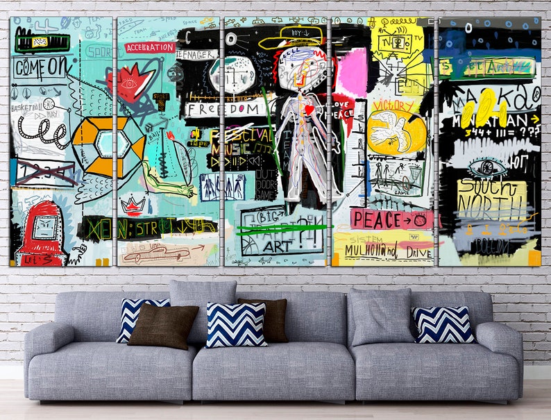 Graffiti canvas print Graffiti art print Abstract art print Etsy