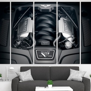 Bentley print Motor cars Bentley wall art Motor racing Car wall canvas Motor wall decor Motor poster