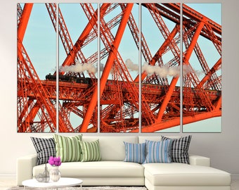 Vintage Train Canvas Print: Locomotive Wall Art Decor