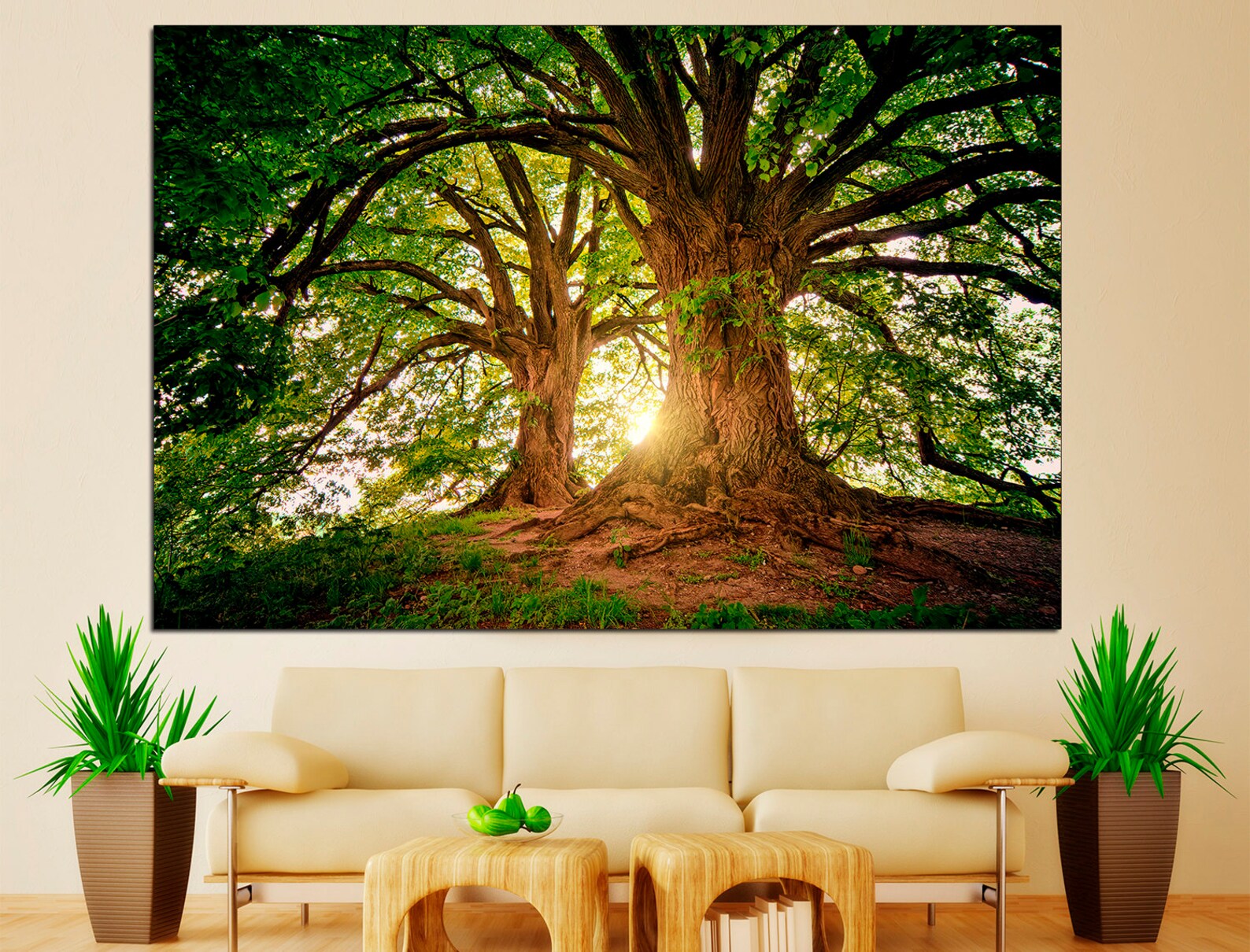 Tree Canvas Wall Art Forest Canvas Art Nature Prints Etsy