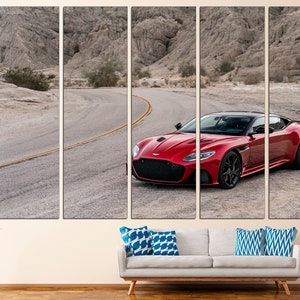 Aston Martin Car Canvas Wall Art Set Aston Martin Art Automotive Art Aston Martin Canvas Wall Art Decor