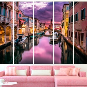 Venice print Italian wall art Venice canvas Italian home decor Venice wall art Italian gifts Large wall art
