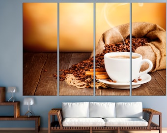 Coffee Wall Art Coffee Print Kitchen Wall Art Coffee, Decor Coffee Quote Print Coffee Canvas Coffee Poster Print