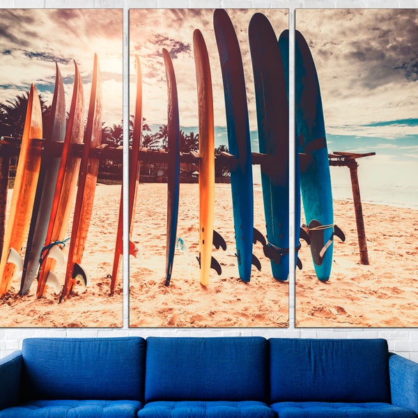 Surfboard Wall Art Etsy