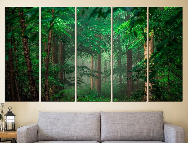 Forest Canvas Art Canvas Wall Art Forest Print Best Seller Art Etsy UK