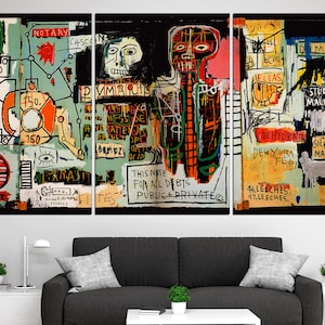Graffiti art print Urban wall art Abstract canvas art Street art canvas Graffiti canvas Abstract art print 3 Panel