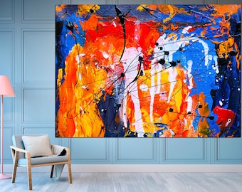 Abstract Wall Art Large Canvas Art Abstract Watercolor Modern Wall Art Extra Large Wall Art Abstract Painting