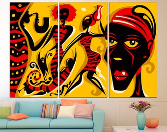 Africa American Wall Art Black Artwork Room Decor African Retro gift Multicolor abstract African artwork African Culture Home Design Africa American Wall Art Black Artwork Room Decor African Retro gift Multicolor abstract African artwork African Culture Home Design