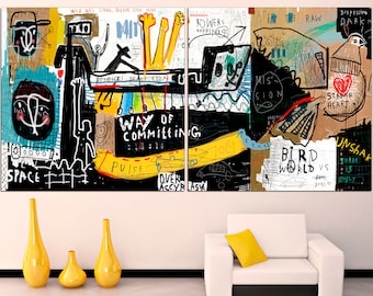 Abstract canvas art Graffiti art print Street art canvas Graffiti canvas Graffiti wall decor Original canvas art