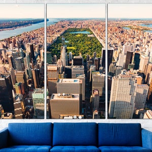Manhattan canvas Extra large wall art Manhattan New York Cityscape wall art Manhattan wall art