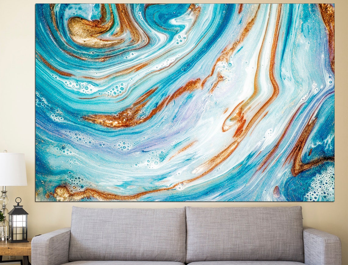 Marble Print Canvas Wall Art Marble Decor 3 Panel Wall Art Etsy